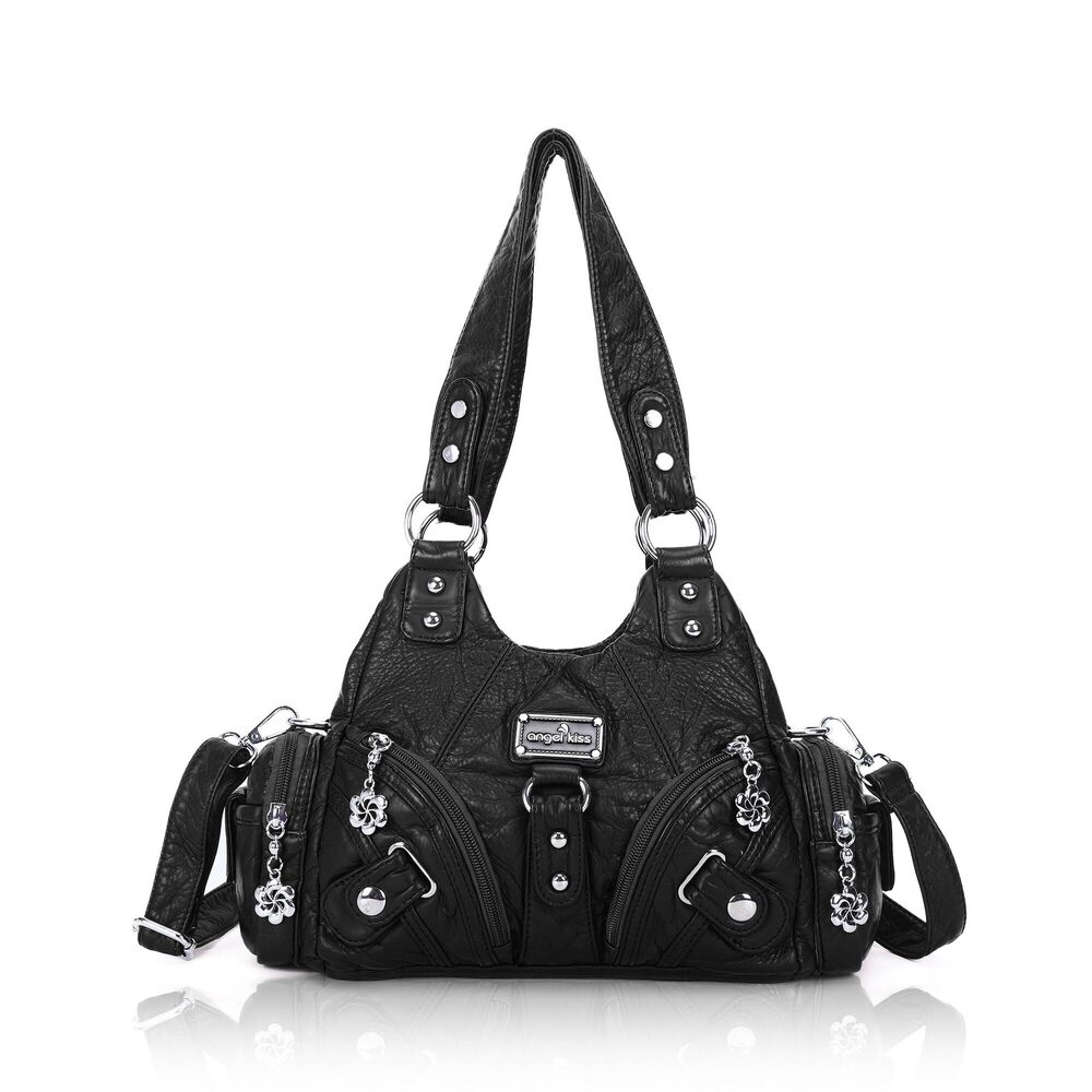 1796 Purses Small Hobo Shoulder Bags Vagen Leather Multi-Pocket Tote Bag